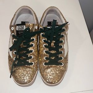 Gold sparkle Golden Goose Sneakers